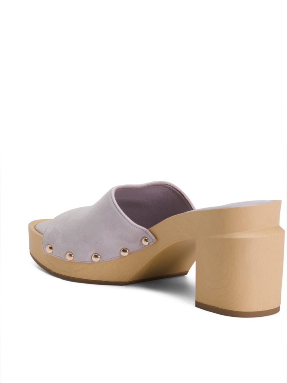 Franco Sarto Lilac Suede purple suede capri clogs NWT - Picture 2 of 2